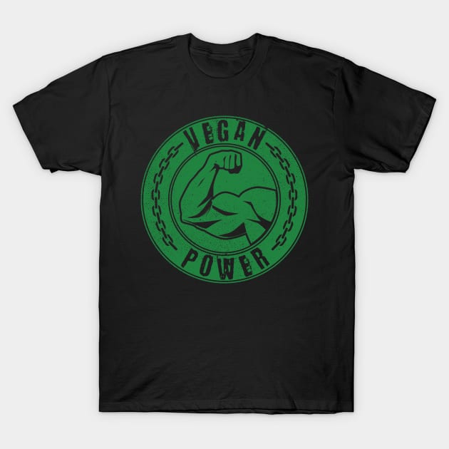 Vegan Power Vegan Athlete T-Shirt by Beltschazar